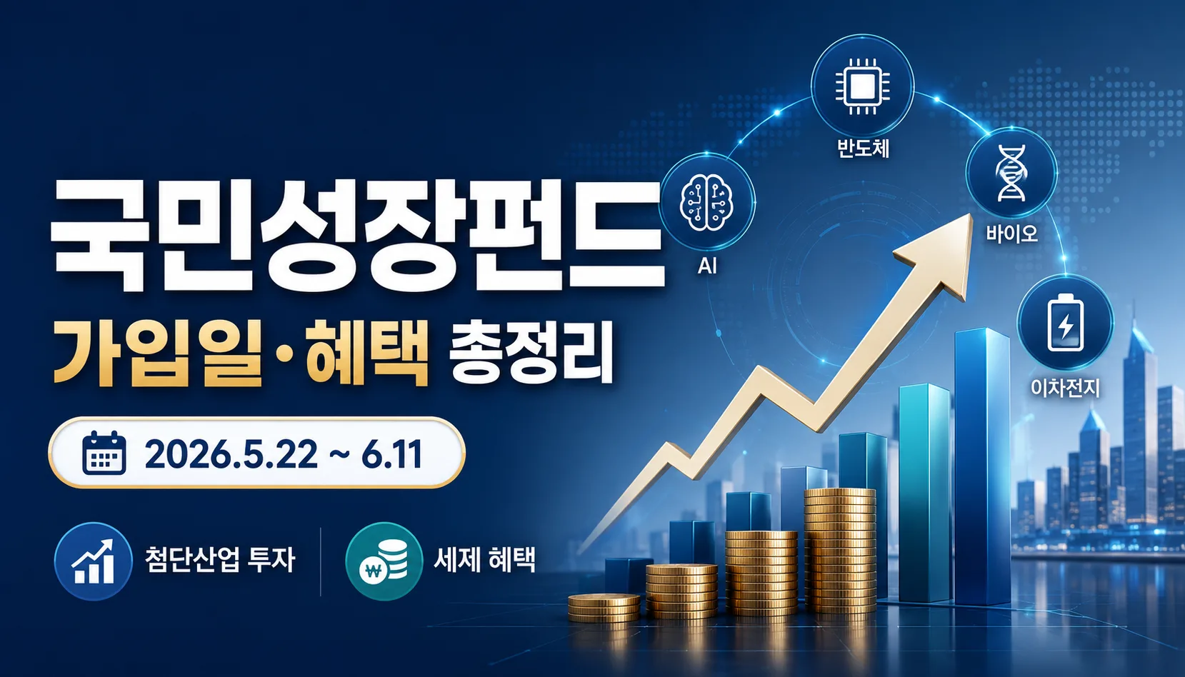 국민성장펀드란? 가입일과 혜택 총정리